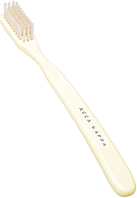 Düfte, Parfümerie und Kosmetik Zahnbürste - Acca Kappa Vintage Collection Medium Pure Bristle Toothbrush White