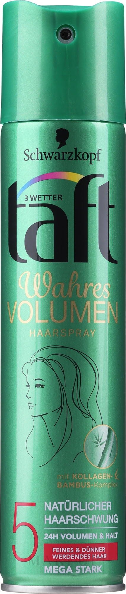 Haarlack "Volumen" Mega starker Halt - Schwarzkopf Taft Volume Hairspray  — Foto 250 ml