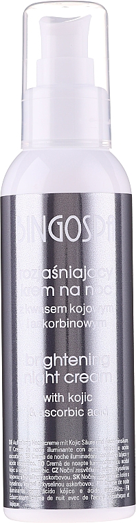 Aufhellende Nachtcreme mit Kojisäure und Ascorbinsäure - BingoSpa Brightening Night Cream — Bild N1