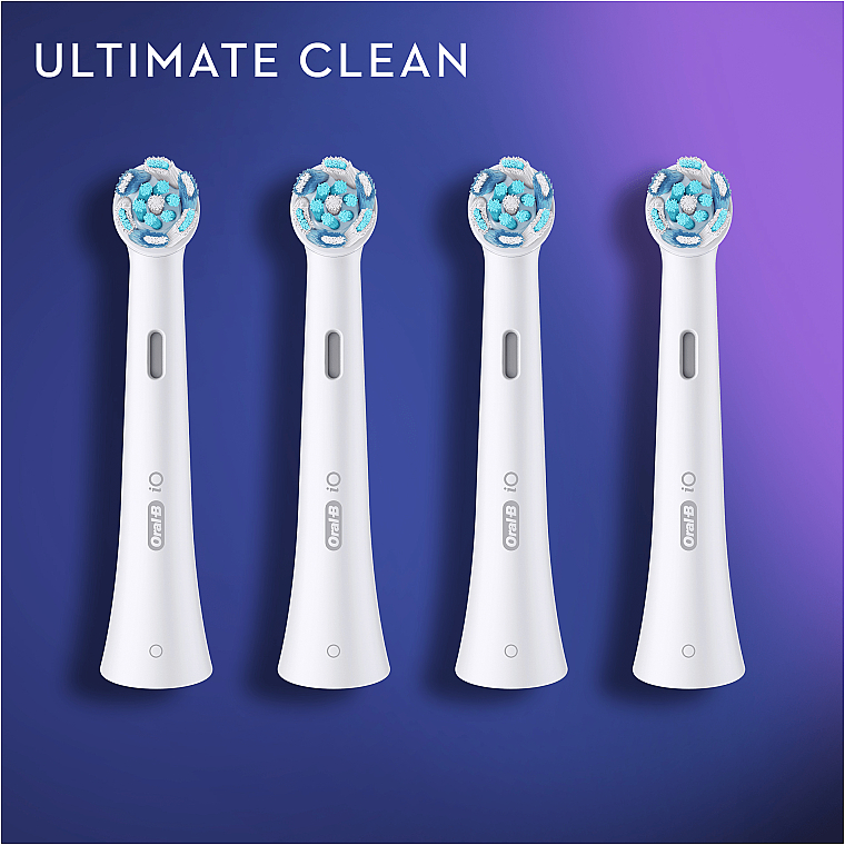 Austauschbare Zahnbürstenköpfe für elektrische Zahnbürste 4 St. weiß - Oral-B Braun iO Ultimate Clean — Bild N10