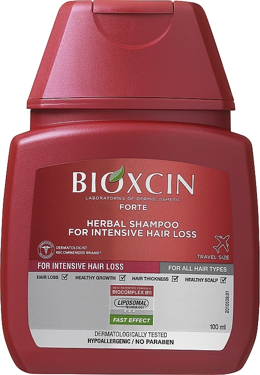 Kräutershampoo gegen intensiven Haarausfall für alle Haartypen mit Procyanidin - Biota Bioxsine DermaGen Forte Herbal Shampoo For Intensive Hair Loss