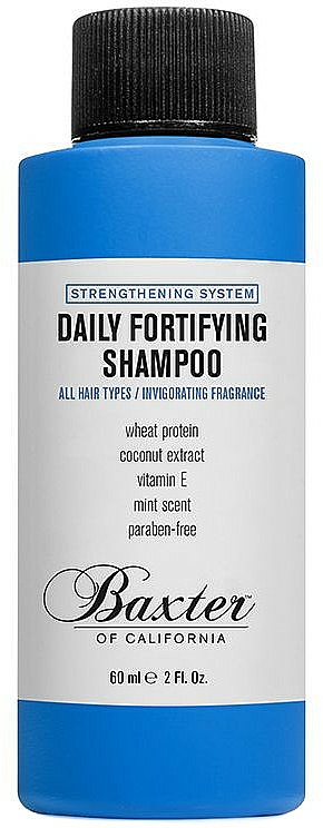 Stärkendes Shampoo für tägliche Anwendung mit Vitamin E, Weizenprotein und Kokosnussextrakt für alle Haartypen - Baxter of California Daily Fortifying Shampoo — Bild N1