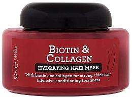 Düfte, Parfümerie und Kosmetik Feuchtigkeitsspendende Haarmaske - Xpel Marketing Ltd Biotin & Collagen Hydrating Hair Mask