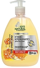 Düfte, Parfümerie und Kosmetik Sanfte Creme-Seife für Hände und Körper mit Honig und Mandel - Natural Spa