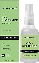 Tägliches Gesichtsserum Zika + Niacinamid - BeautyPro Cica + Niacinamide Blemish Control Daily Serum — Bild N2