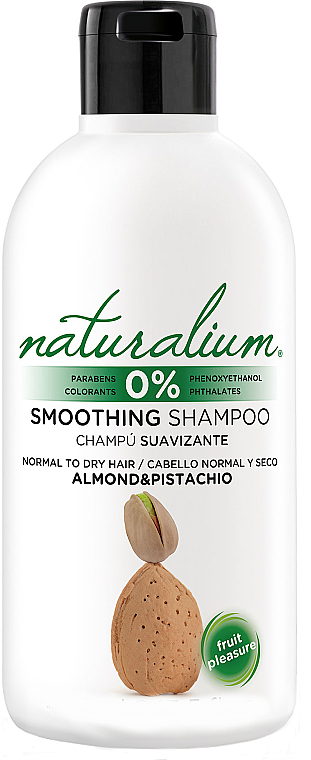 Glättendes Shampoo für normales und trockenes Haar mit Mandelöl - Naturalium Almond & Pistachio Smoothing Shampoo — Bild N1