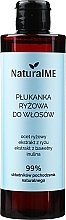 Revitalisierende Haarspülung für mehr Glanz mit Reisessig, Reisextrakt und Inulin - NaturalME — Bild N1