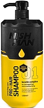 Sanftes feuchtigkeitsspendendes Shampoo für alle Haartypen mit Keratinkomplex - Nishman Pro-Hair Shampoo — Bild N1