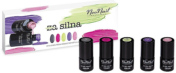 Nagelset - NeoNail Professional Silna Set (Nagellack 5x3ml) — Bild N1