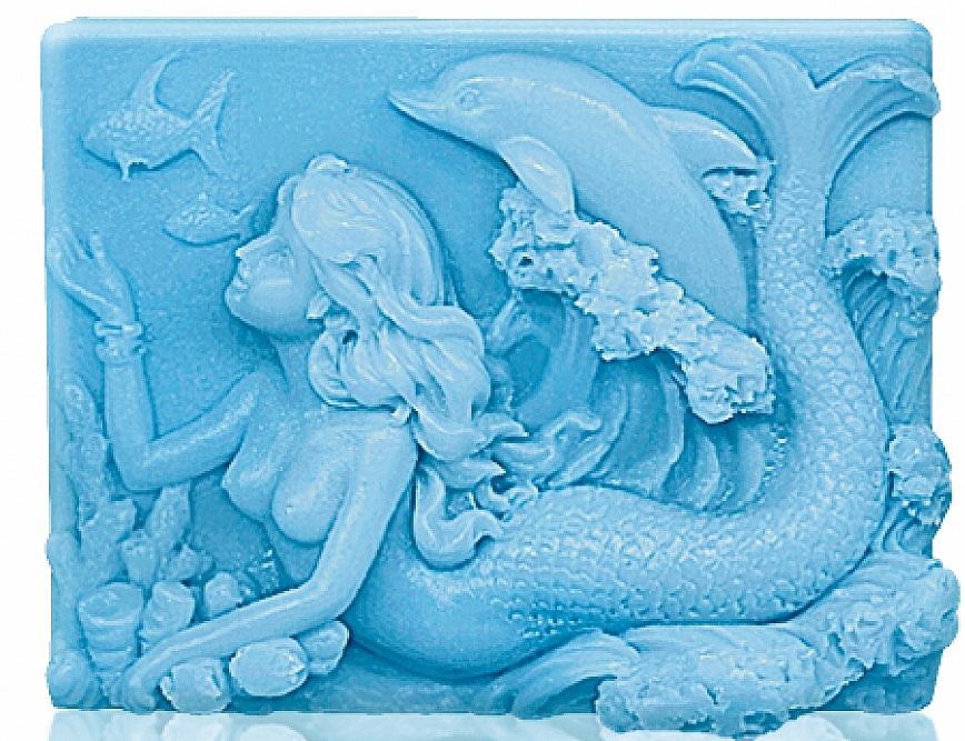 Glycerinseife Meeressirene mit Kokos- und Palmöl - Bulgarian Rose Glycerin Fragrant Soap Blue Mermaid — Bild N1
