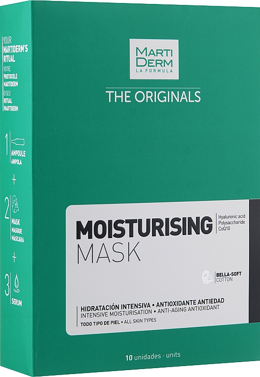 Feuchtigkeitsmaske mit Hyaluronsäure - MartiDerm The Originals Moisturising Mask — Bild N1