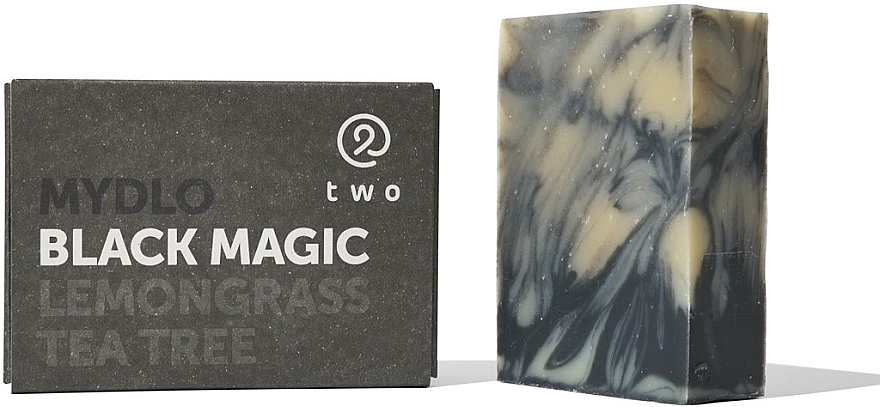 Seife mit Teebaum- und Zitronengrasduft  - Two Cosmetics Black Magic Solid Soap — Bild N1