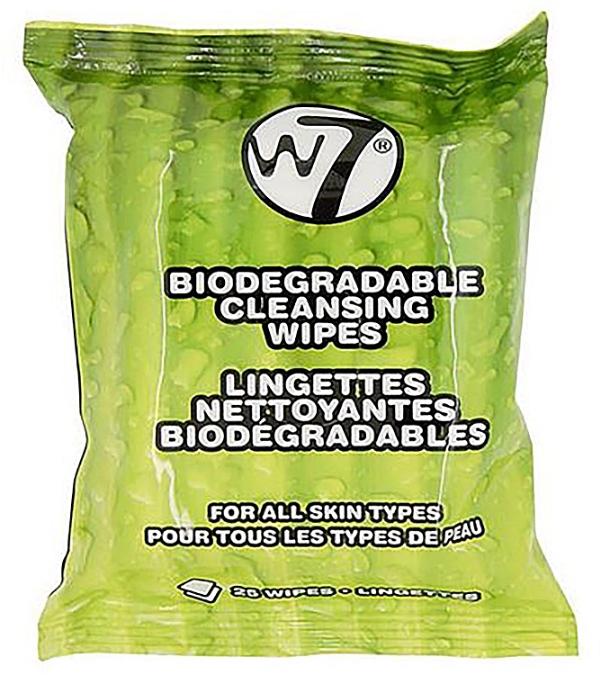 Feuchttücher zum Abschminken - W7 Biodegradable Cleansing Wipes — Bild N1