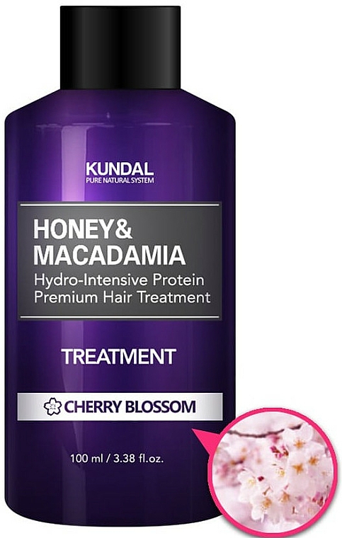 Intensiv feuchtigkeitsspendende Haarspülung mit Kirschblüten - Kundal Honey & Macadamia Treatment Cherry Blossom