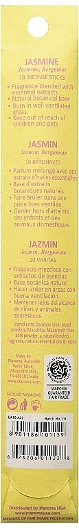 Räucherstäbchen Jasmin - Maroma Encens d'Auroville Stick Incense Jasmine — Bild N4