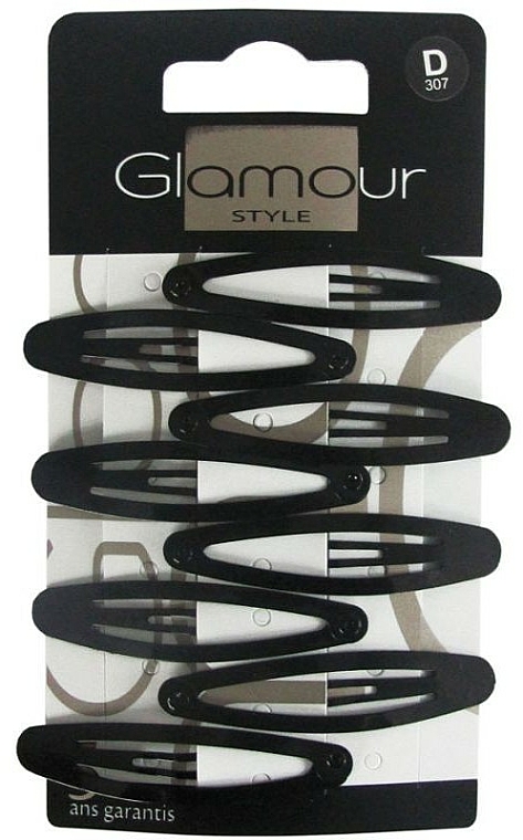 Haarspange D307 schwarz - Glamour — Bild N1