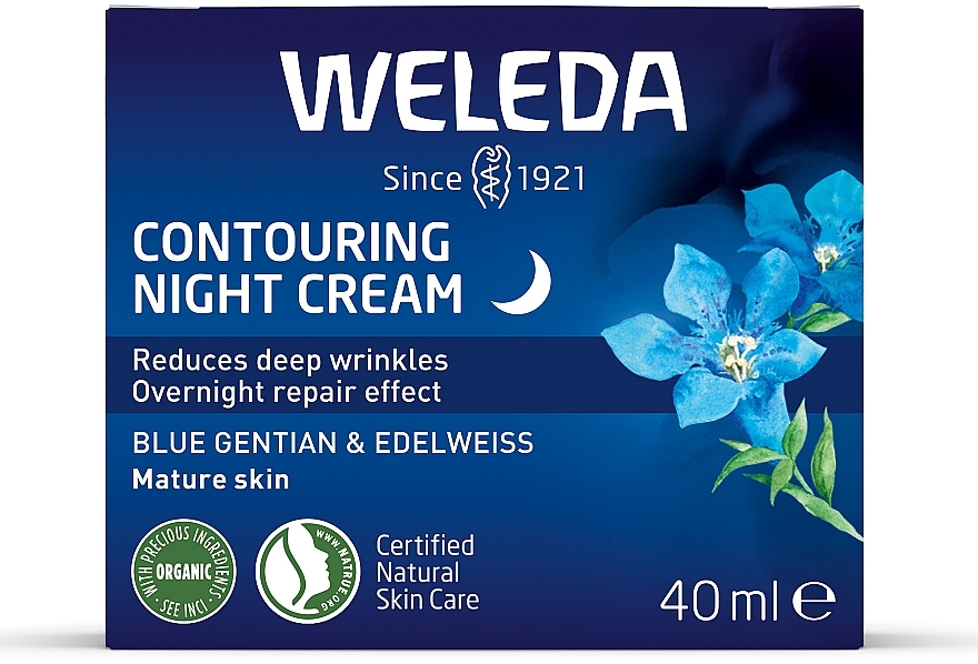 Nachtcreme mit blauem Enzian und Alpen-Edelweiß - Weleda — Bild N2