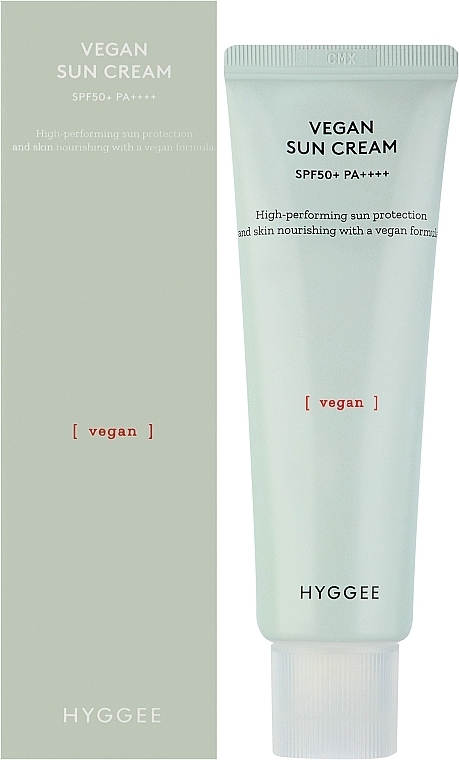 Vegane Sonnencreme für das Gesicht - Hyggee Vegan Sun Cream SPF50+ PA ++++  — Bild N2