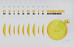 Tonisierende Tuchmaske für das Gesicht - Medi Peel Vitamin Bomb Refreshing Mas — Bild N4
