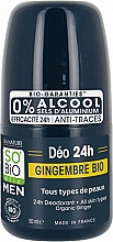 Düfte, Parfümerie und Kosmetik Deo Roll-on mit Ingwer - So'Bio Etic Men Ginger 24H Deodorant