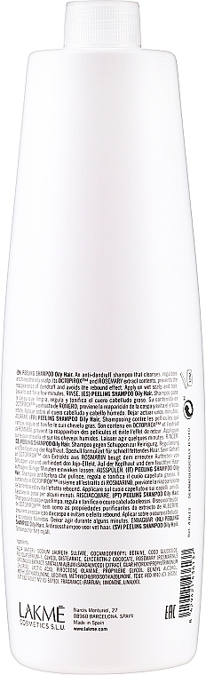 Anti-Schuppen Shampoo für fettiges Haar - Lakme K.Therapy Peeling Shampoo Oily Hair — Bild N3
