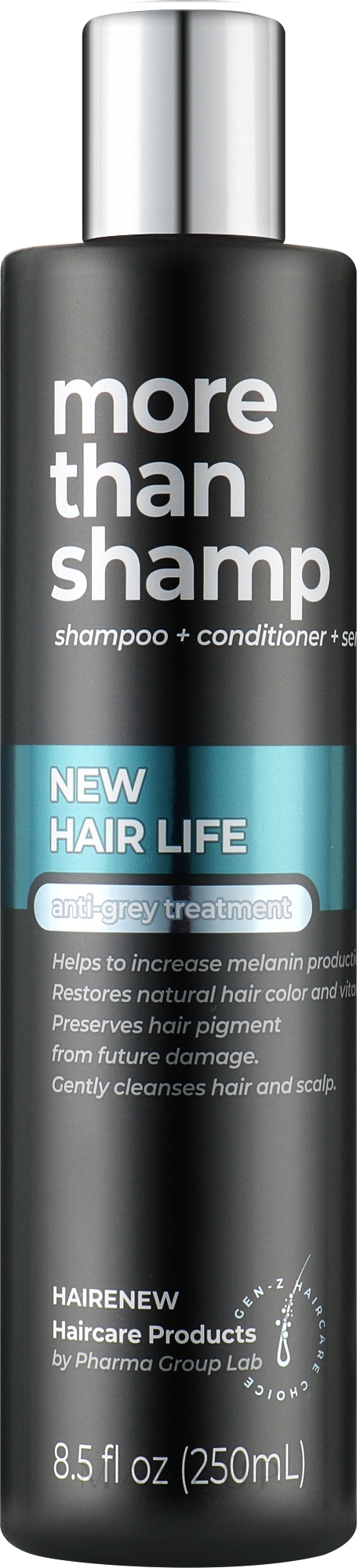 Haarshampoo Ultra-Schutz gegen graues Haar - Hairenew New Hair Life Anti-Grey Shampoo — Bild 250 ml