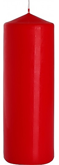 Zylindrische Kerze 80x250 mm rot - Bispol — Bild N1