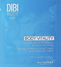 Feuchtigkeitsspendende Körpercreme mit Hyaluronsäure - DIBI Milano Body Vitality Renewing Moisturising Cream with Hyaluronic Acid (Probe)  — Bild N2