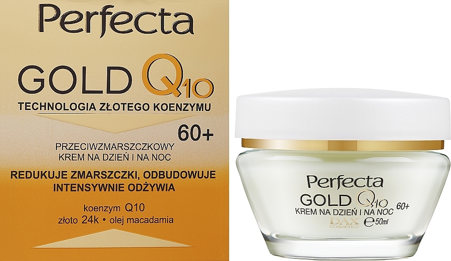 Anti-Falten Tages- und Nachtcreme 60+ - Perfecta Gold Q10  — Bild N1