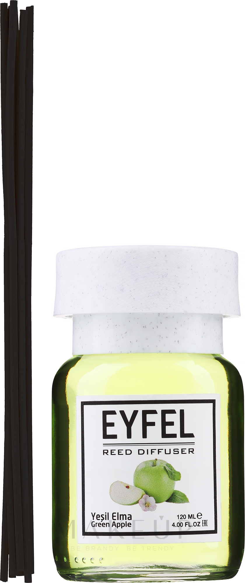 Raumerfrischer Green Apple - Eyfel Perfume Green Apple Reed Diffuser — Bild 120 ml