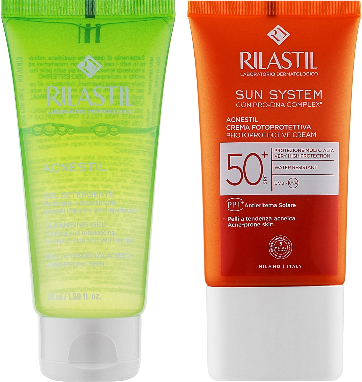 Set - Rilastil Acne Summer Kit (gel/50ml + cr/40ml) — Bild N2