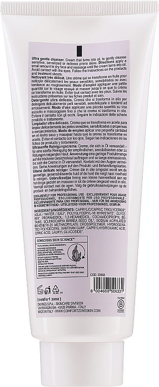 Sanfte Gesichtsreinigungscreme für empfindliche und zu Rötungen neigende Haut - Comfort Zone Remedy Cream to Oil — Bild N3