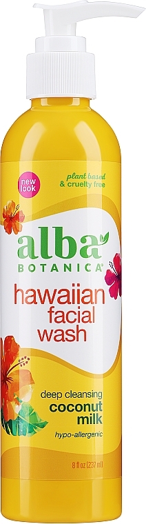 Hypoallergener Gesichtsreiniger mit Kokosmilch - Alba Botanica Natural Hawaiian Facial Wash Deep Cleansing Coconut Milk