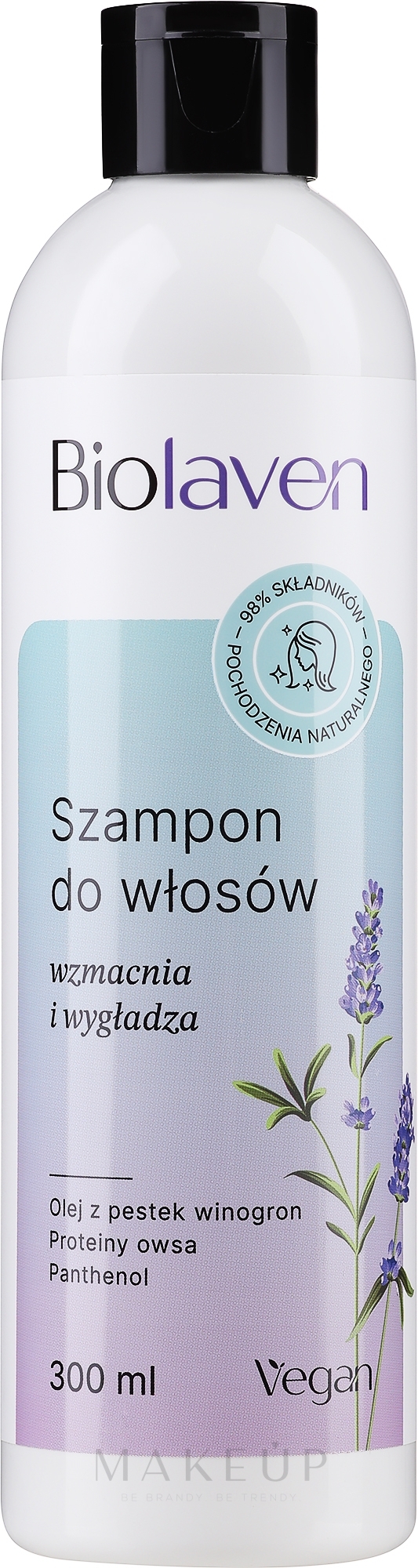 Regenerierendes Shampoo mit Traubenkern- und Lavendelöl - Biolaven Shampoo — Bild 300 ml