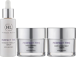 Gesichtspflegeset - Holy Land Cosmetics Perfect Time Kit (Serum 30ml + Tagescreme 50ml + Nachtcreme 50ml) — Bild N2