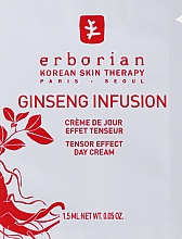 Revitalisierende Tagescreme mit Ginseng - Erborian Ginseng Infusion Tensor Effect Day Cream (Probe)  — Bild N1