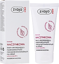 Feuchtigkeitsspendende, schützende und beruhigende Tagescreme gegen erweiterte Kapillaren - Ziaja Med Day Cream Capillary Treatment With Spf 6 — Bild N2