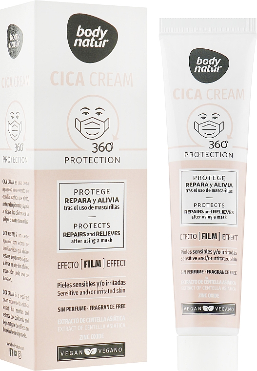 Gesichtscreme mit Centella Asiatica für empfindliche und gereizte Haut - Body Natur Cica Cream 360 Protection — Bild N1