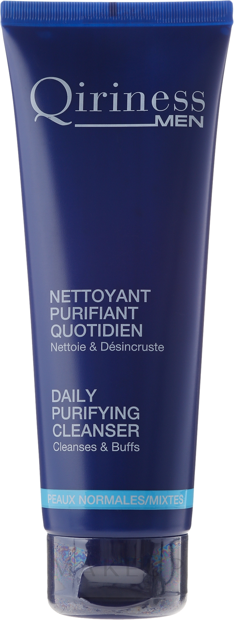 Gesichtsreinigungsgel für normale und Mischhaut - Qiriness Men Daily Purifying Cleanser — Bild 125 ml