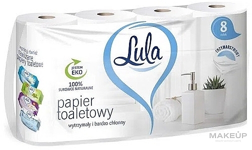 Toilettenpapier 3 Schichten 8 Rollen - Lula — Bild N1