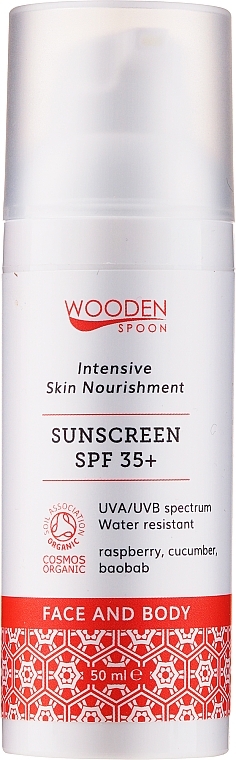 Sonnenschutzcreme für Gesicht und Körper SPF 35+ - Wooden Spoon Sunscreen SPF35+ — Bild N1