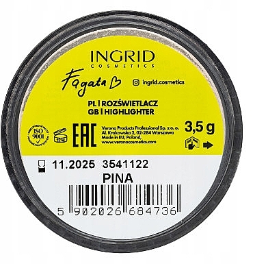 Highlighter - Ingrid Cosmetics x Fagata Pina Highlighter — Bild N2