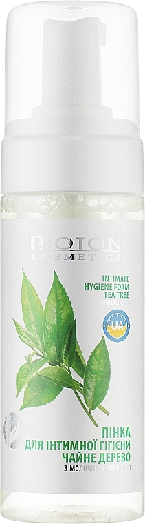 Intimhygieneschaum mit Teebaumöl - Bioton Cosmetics Nature  — Bild N1