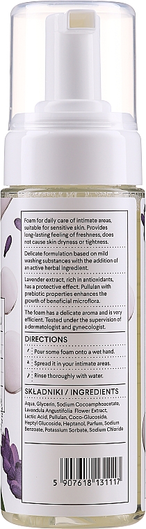 Reinigungsschaum für die Intimhygiene mit Lavendel, Milchsäure und Pullulan - Vis Plantis Intimate Hygiene Foam — Bild N4