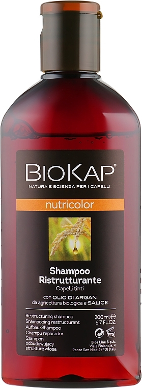 Revitalisierendes Shampoo für coloriertes Haar - BiosLine Biokap Nutricolor — Bild N1