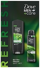 Düfte, Parfümerie und Kosmetik Haar- und Körperpflegeset - Dove Men+ Care Extra Fresh (Shampoo 400ml + Deospray 150ml)