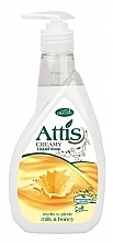 Düfte, Parfümerie und Kosmetik Flüssige Handseife Milch und Honig - Attis Creamy Liquid Soap