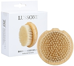 Düfte, Parfümerie und Kosmetik Körperbürste mit Wildschweinborsten - Lussoni Bamboo Natural Body Brush