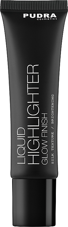 Flüssiger Highlighter für das Gesicht - Pudra Cosmetics Liquid Highlighter Glow Finish — Bild N1