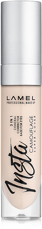 Flüssiger Concealer für das Gesicht - LAMEL Make Up Insta Camouflage Conceal 3in1 — Bild N1